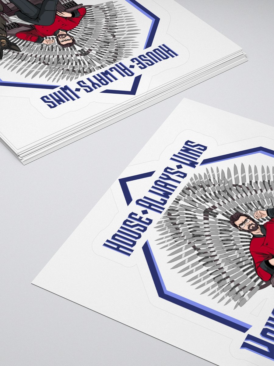 "House Always Wins" Kiss Cut Sticker product image (4)