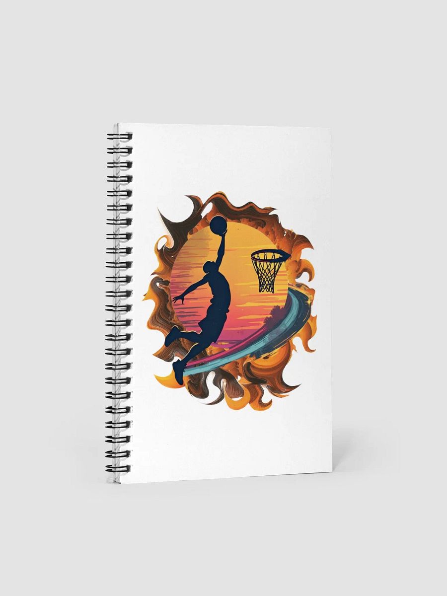 Space Shooter Basketball Sunset Slam Spiral Notebook product image (1)