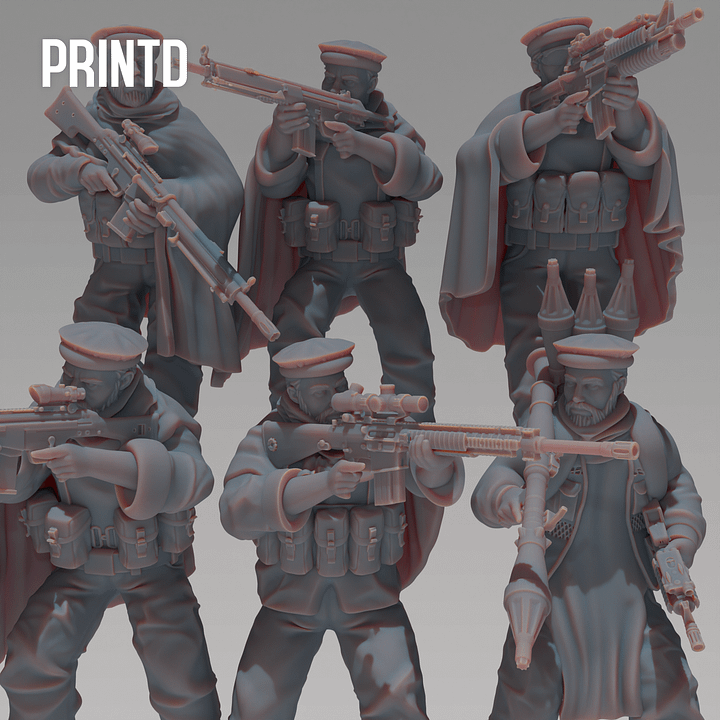 Tora Bora Soldiers - Modern Warfare Wargame Resin Models Zona Alpha product image (1)