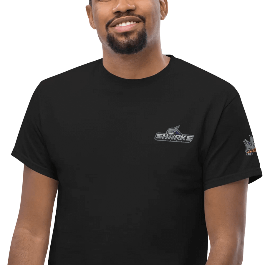 Sharks Casual Embroidered T Shirt product image (24)