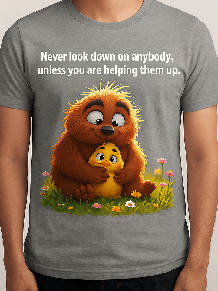 Never Look Down – Cute Kindness SVG/PNG T-Shirt Design (Personal Use) product image (1)