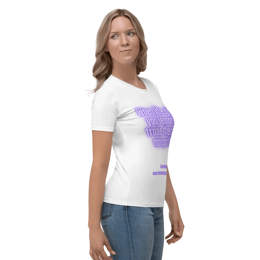 FUNNY TEES 4 U FOR WOMEN “When life gives you lemons, trade them for margaritas.” product image (4)
