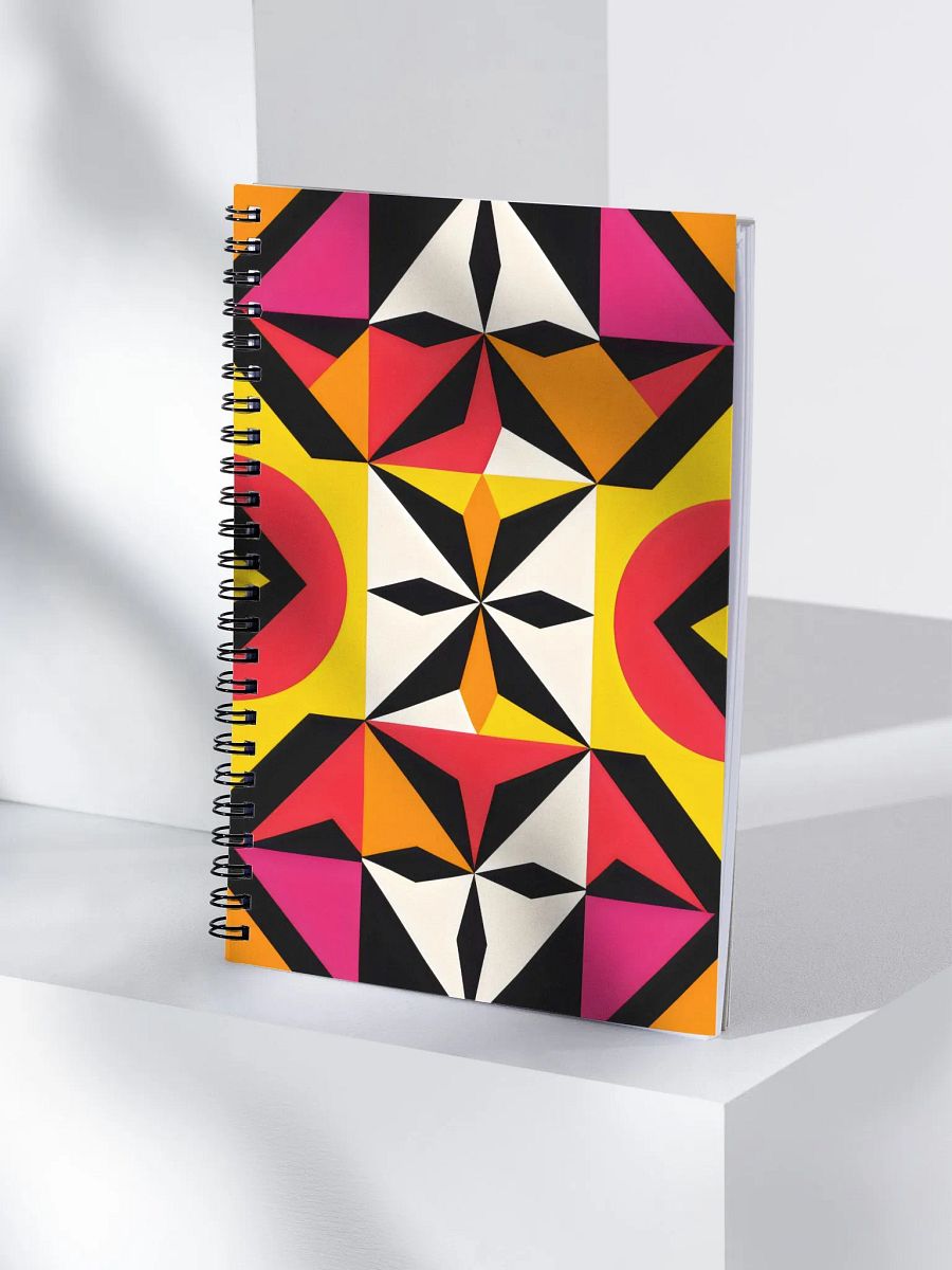 Kaleidoscopic Geometric Spiral Notebook product image (4)