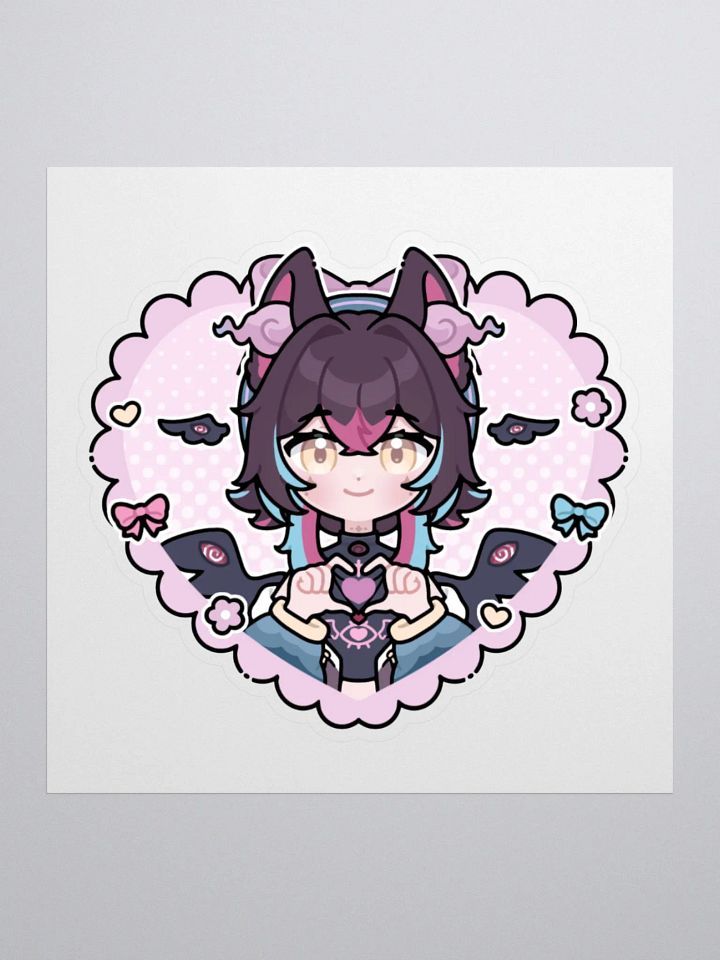 Smitten heart sticker product image (1)