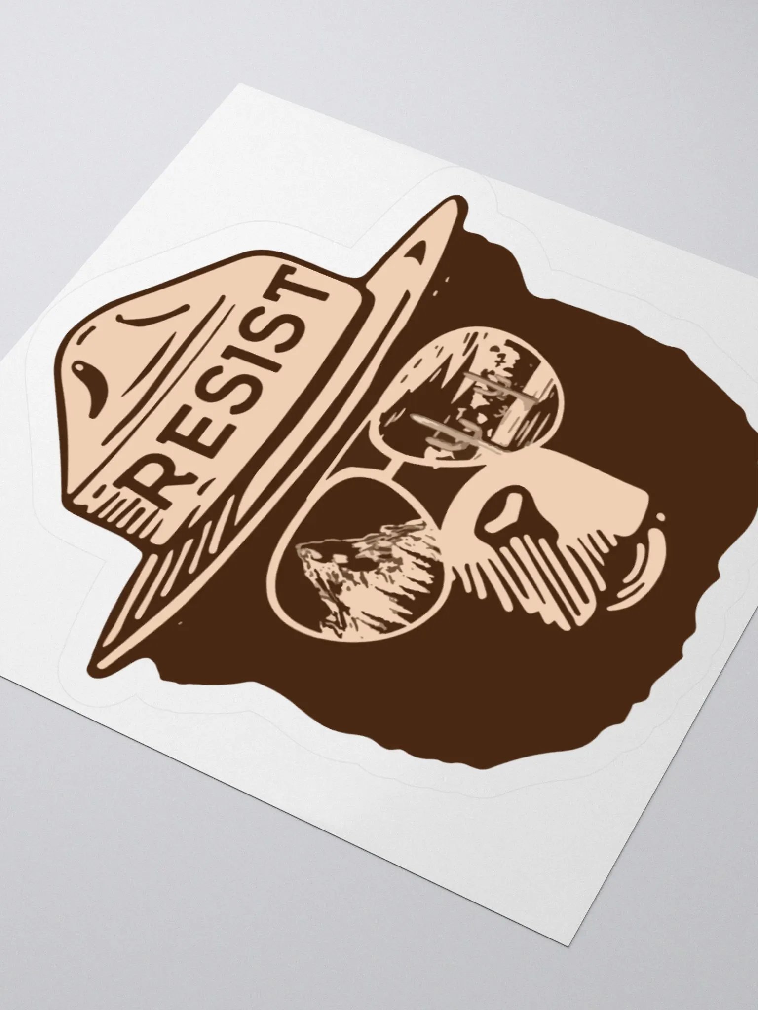 Smokey RESIST Mountain Forests Sticker 3 SIZES! Alt National Parks Kiss Cut Vinyl Decal product image (3)