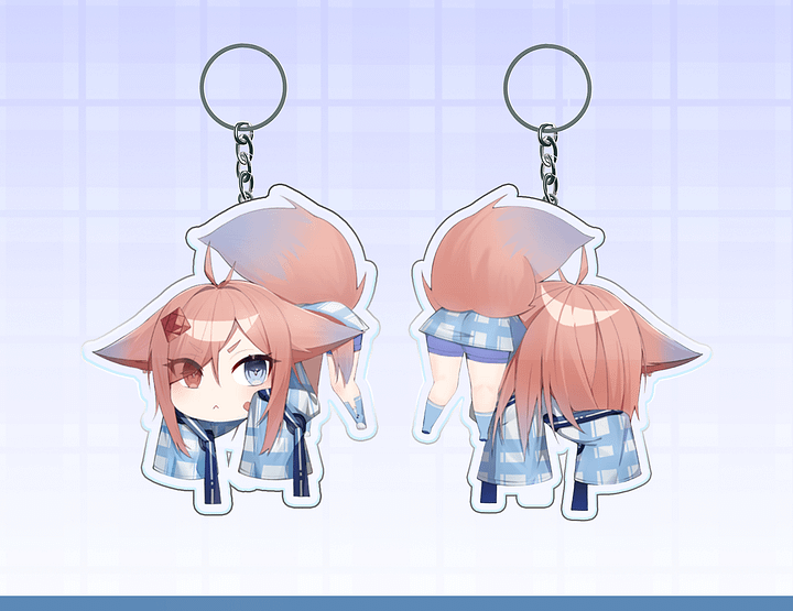 [FROSTY] Frost Fox Acrylic Key Chain product image (1)