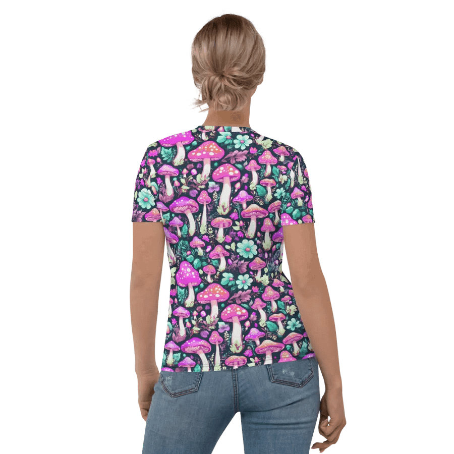 Mushroom Pattern All Over Print T-shirt product image (6)