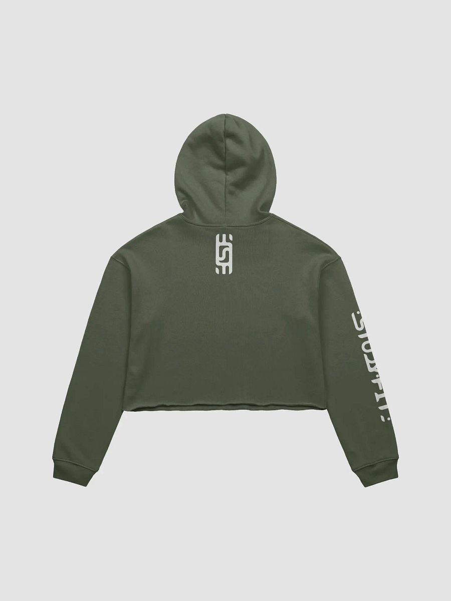 Abstract Monochrome Crop Hoodie product image (2)