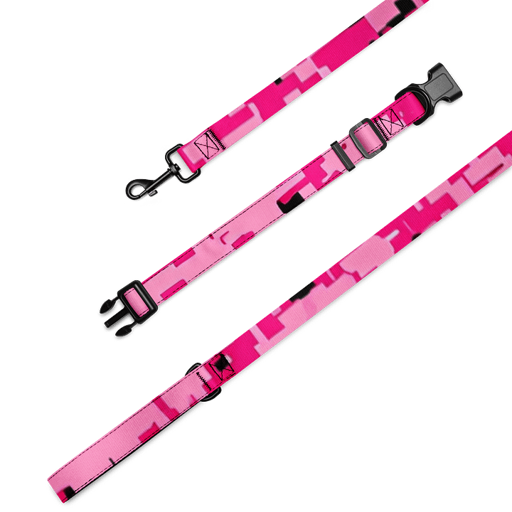 Pink Pixel Pet Collar & Leash Set product image (2)