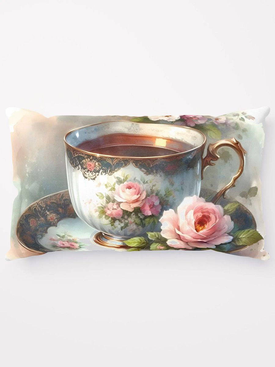 Floral Vintage Rose Teacup Pillow product image (5)