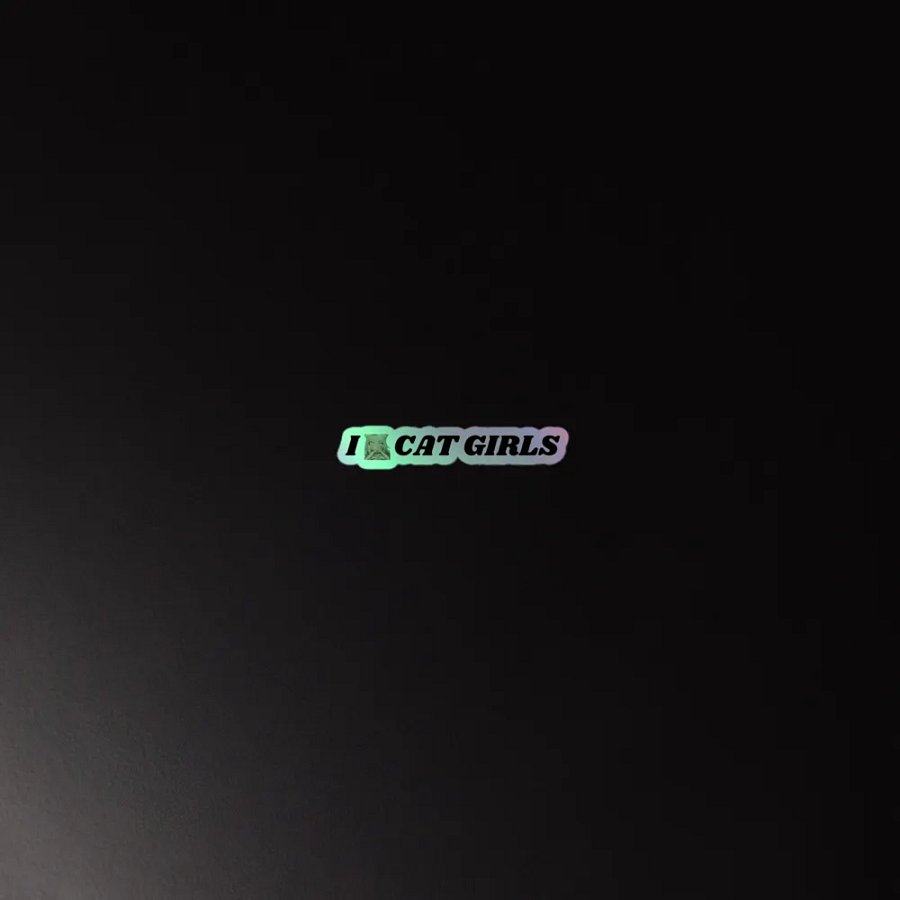 i love catgirls sticker product image (4)