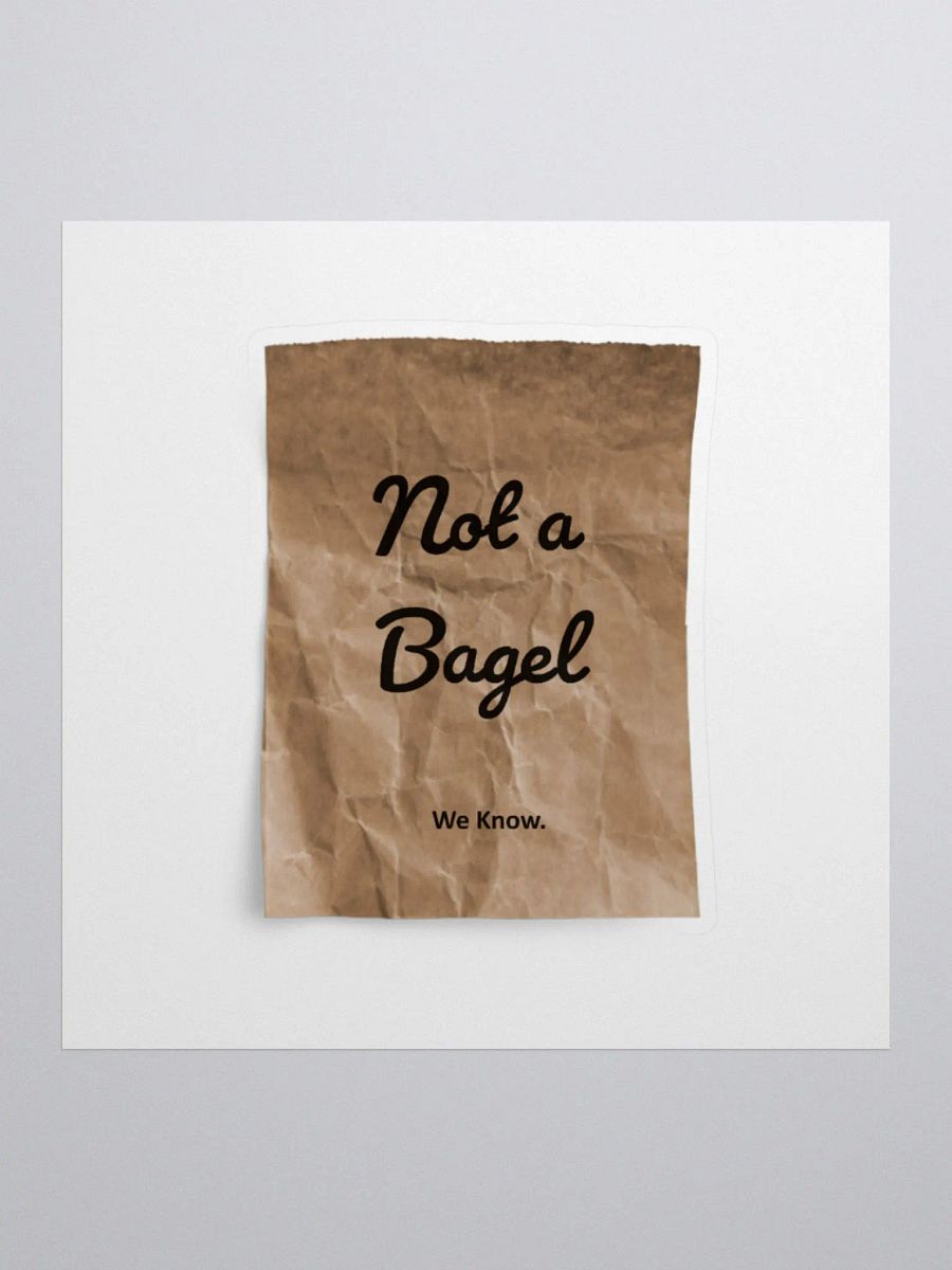 Not a Bagel Sticker product image (1)