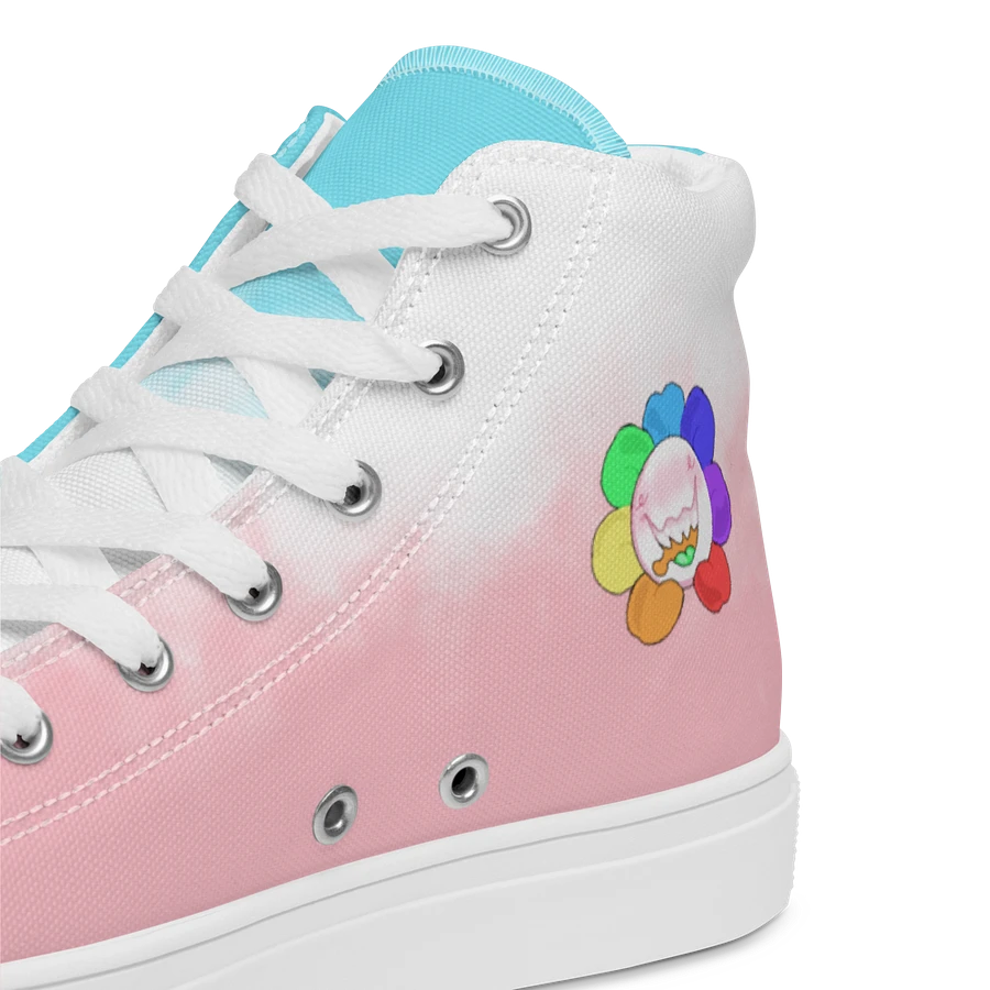 Pastel Blue, Pink and White Flower Sneakers product image (46)