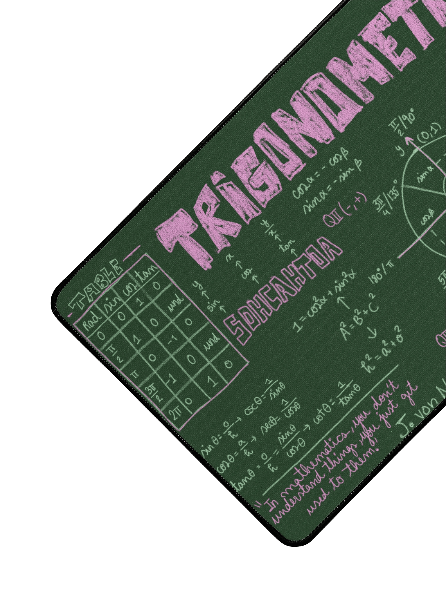 Trigonometry desk mat 2 - 15.5" x 31.5" product image (3)