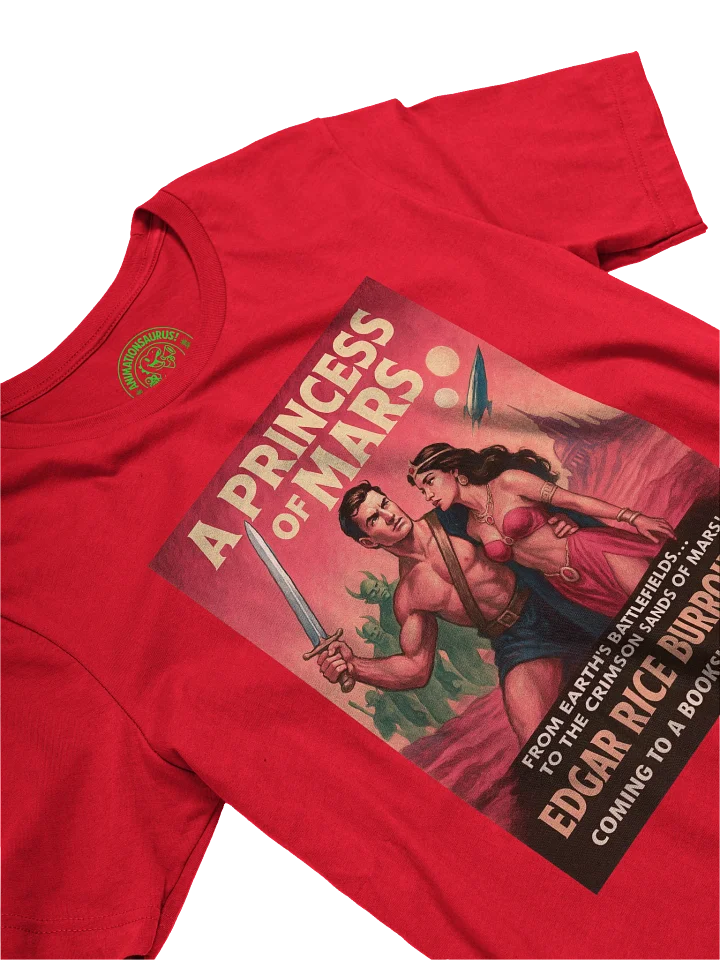 "A Princess of Mars" 1950's Faux Retro Film Poster Edgar Rice Burroughs Concert Tee Fit Unisex T-Shirt product image (2)