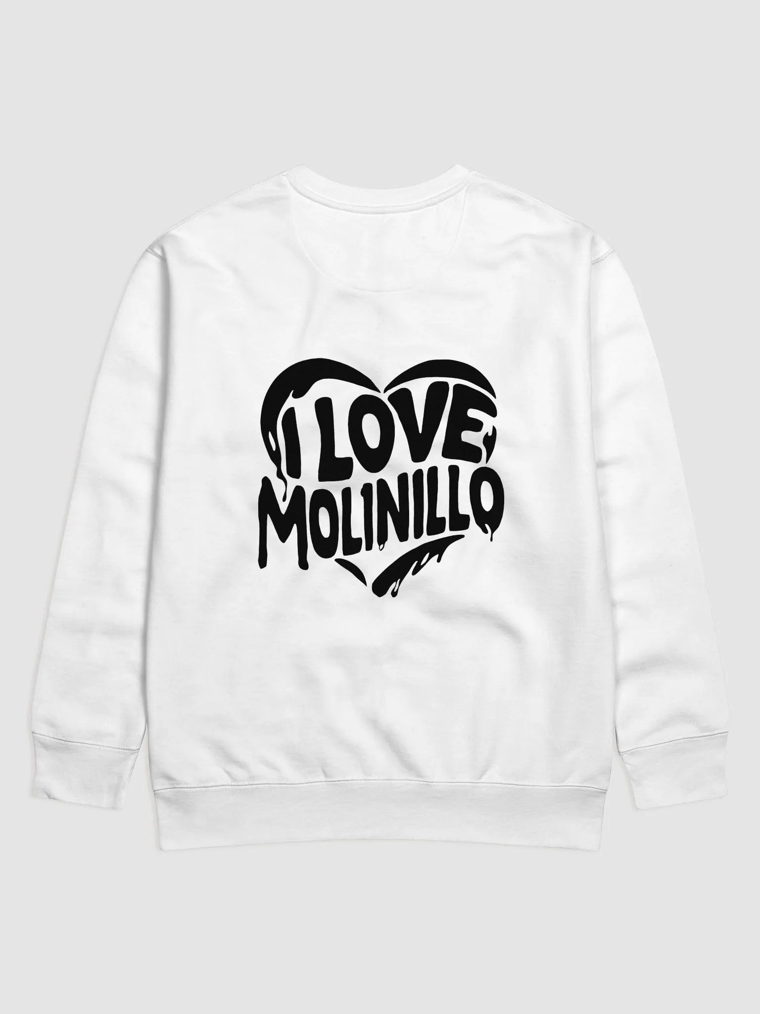 "I Love Molinillo" Sudadera blanca sin capucha product image (1)