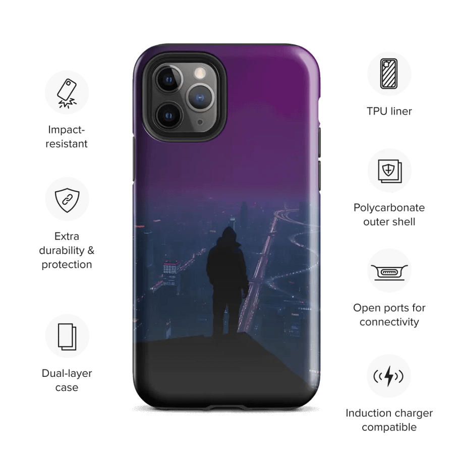 Magenta Skyline - iPhone Tough Case product image (28)