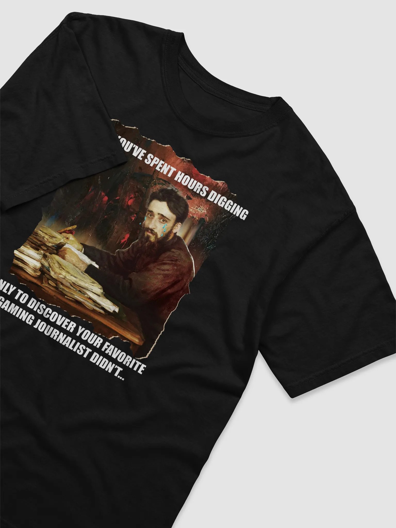 Portrait of a Gamer Doing Journalism T-Shirt product image (3)