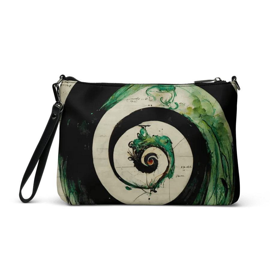 Enigmatic Spiral Crossbody Bag premium faux leather product image (3)