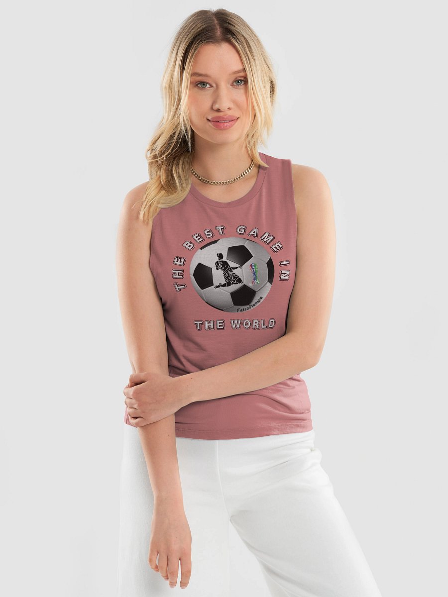 Victory Celebration Soccer Ball Flowy Tank product image (12)