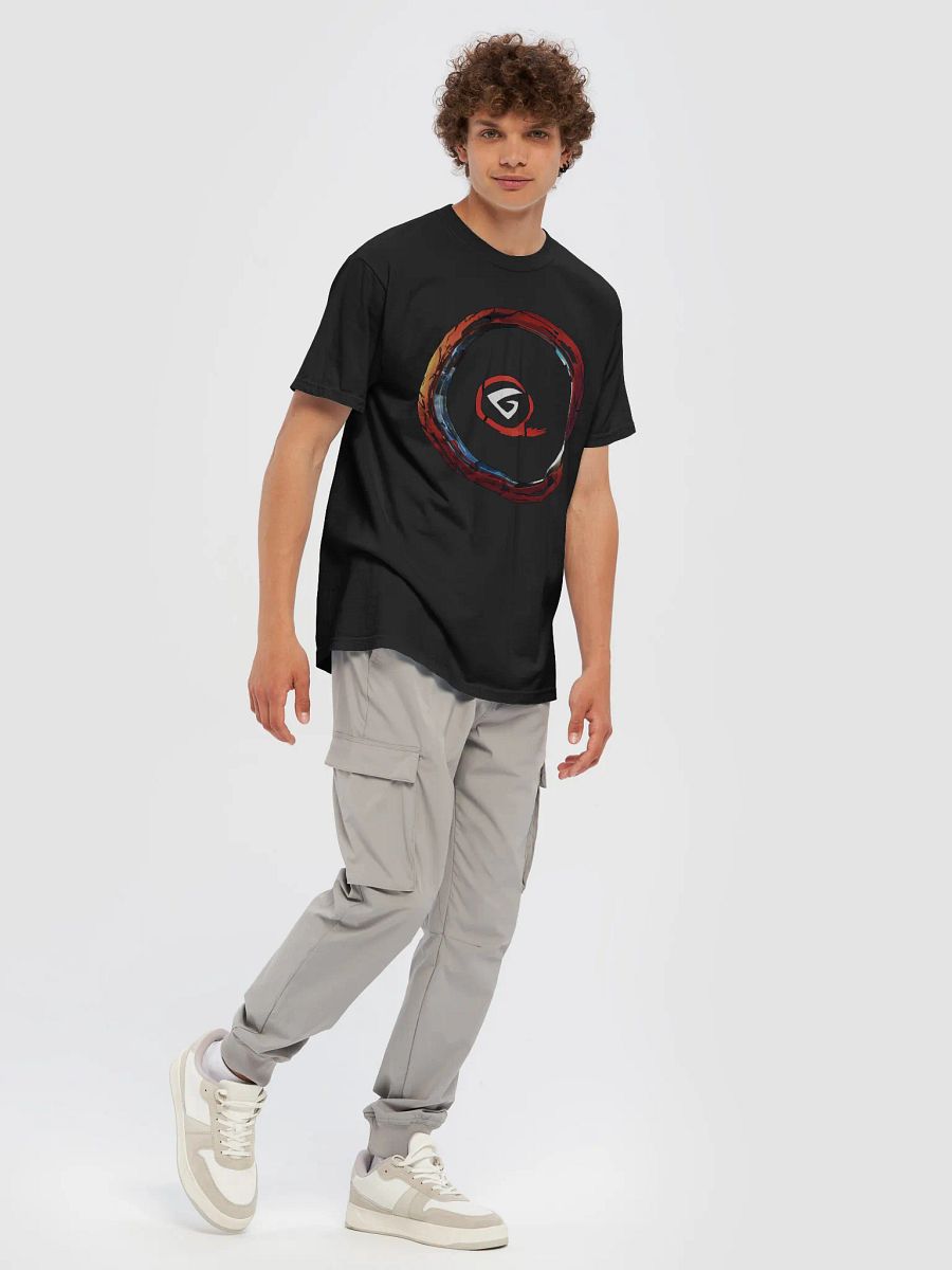 Dynamic Emblem Graphic T-Shirt, Stylish Casual Tee, Perfect Gift for Trendsetters product image (4)