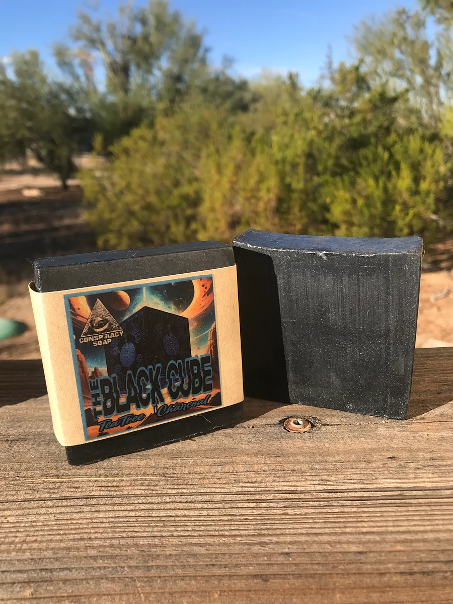 The Black Cube 4 oz Soap Bar product image (2)