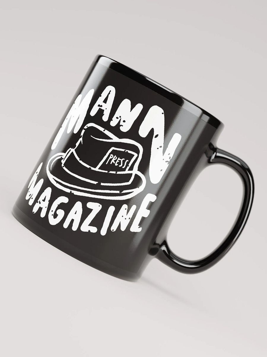 MANN Magazine Press Hat Black Coffee Mug product image (4)
