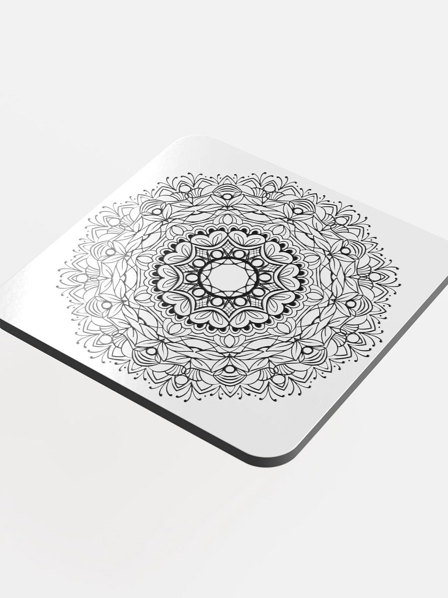 Mandala Monochrome Coaster Set product image (4)
