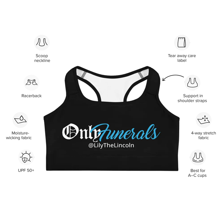 OnlyFunerals Sports Bra / Swim Top product image (2)
