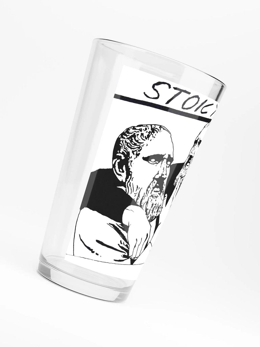 Stoic Youth Zeno of Citium quote Shaker Pint Glass product image (6)