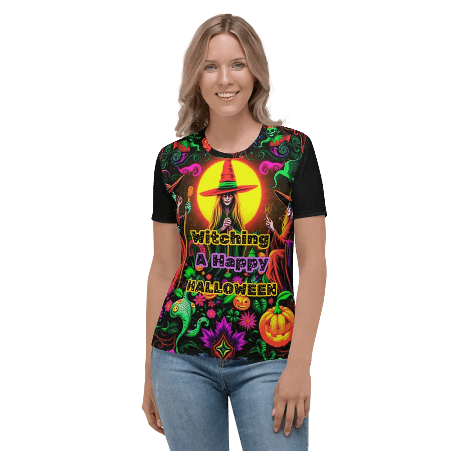 Witching A Happy Halloween T Shirt product image (6)