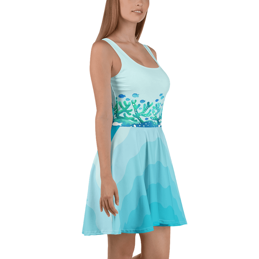 “Ocean Reef” Fit & Flare Beach/Pool Summer Dress product image (4)