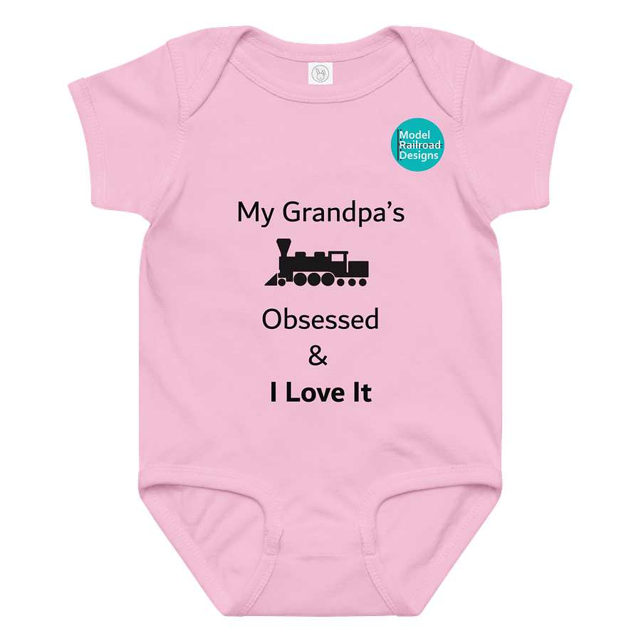 Baby Train Crazy Grandpa Onesie product image (1)