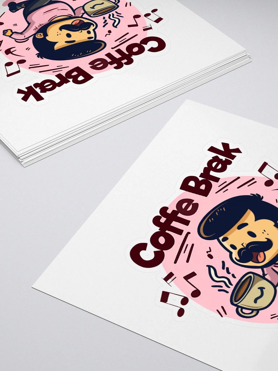 Coffee Break Pink Sticker product image (13)
