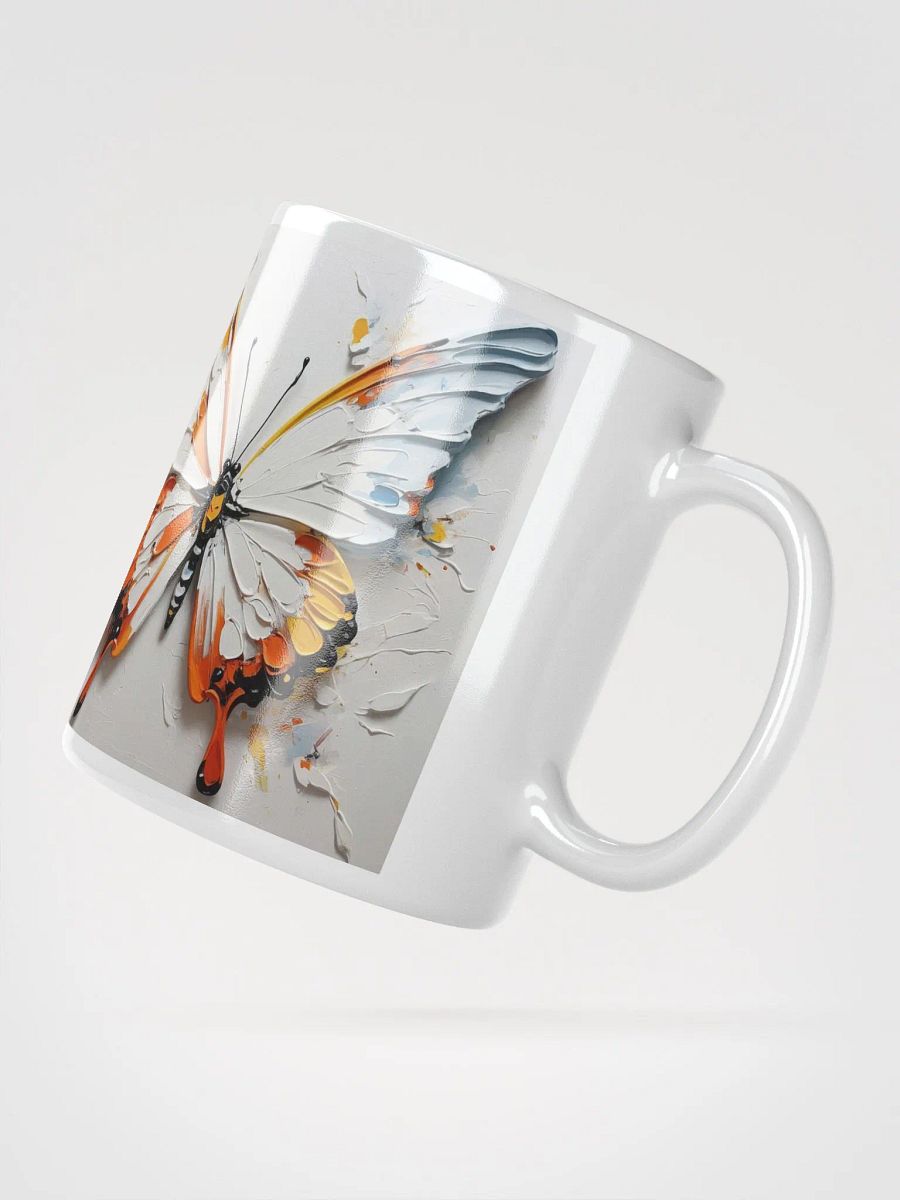 Whispers of Flight Butterfly White Glossy Mug product image (4)