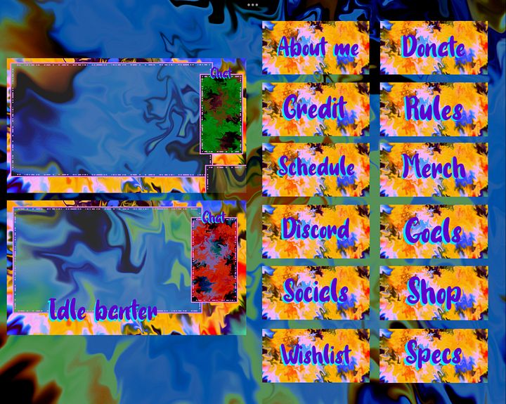 Tie dye stream overlay pack product image (2)