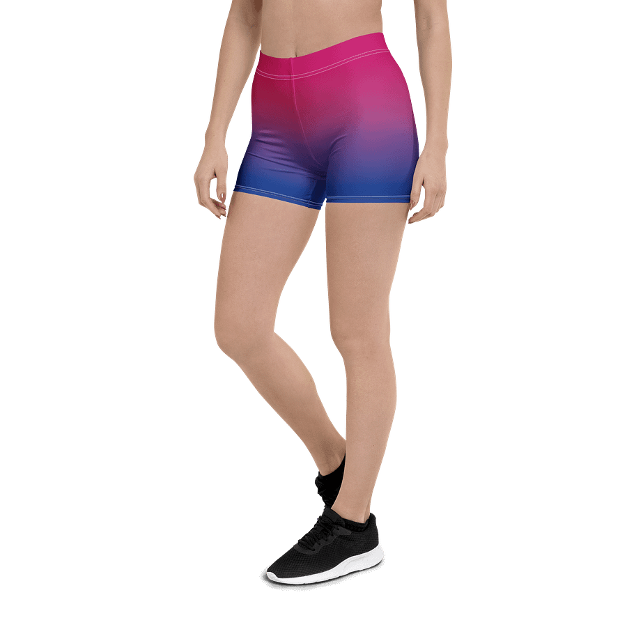 Bisexual Pride Gradient Bike Shorts product image (5)