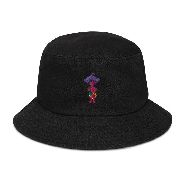 embriodered clancy denim bucket hat product image (1)