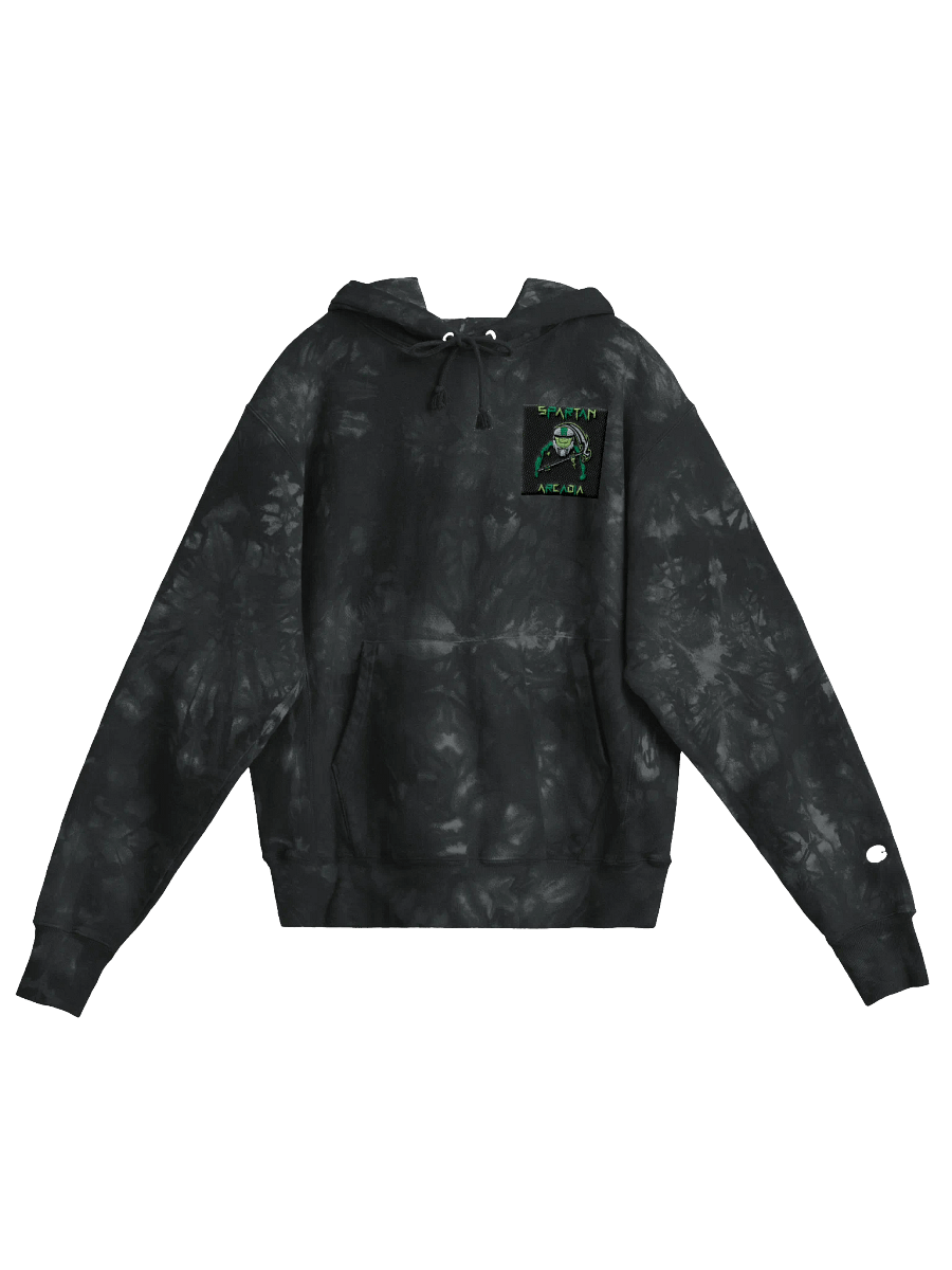 Spartan Arcadia Northern lights black tie-dyed hoodie product image (1)