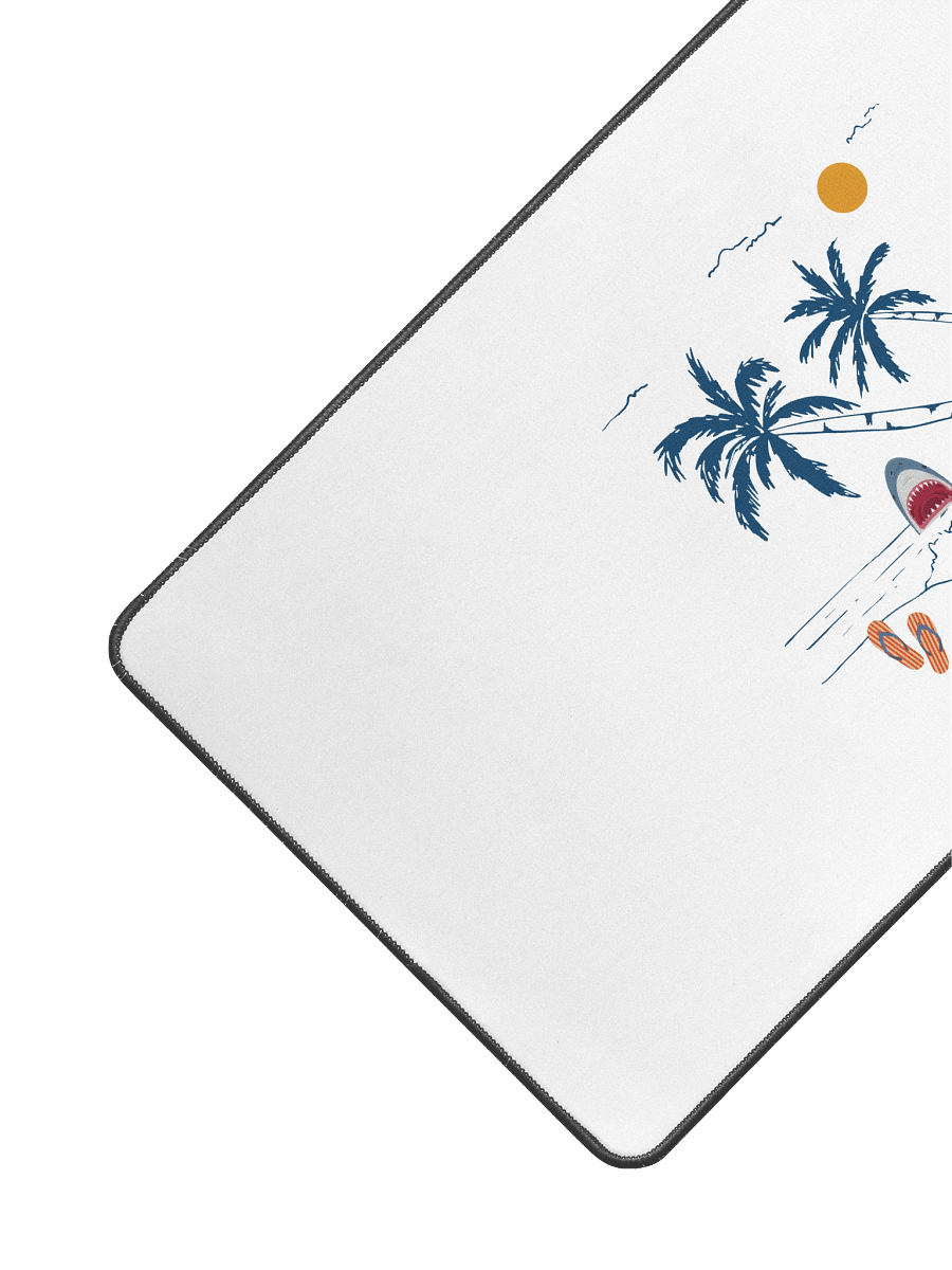 Shark Surprise Desk Mat | Retro Beach Vibes with a Bite product image (3)
