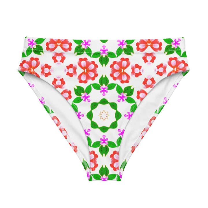 Symmetrical Floral Paradise High Waisted Bikini Bottom product image (1)