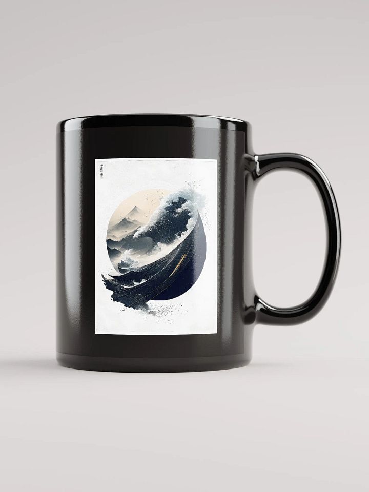 Geometric abstract art in Japanese style (front & back) product image (1)