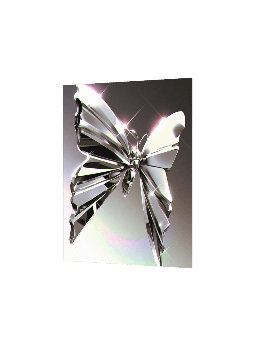 Metallic Butterfly Matte Poster product image (2)