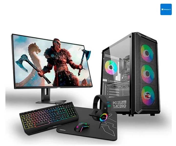 1474 PC Racing + Pantalla FullHD + Teclado + Ratón + Auriculares + MousePad product image (1)