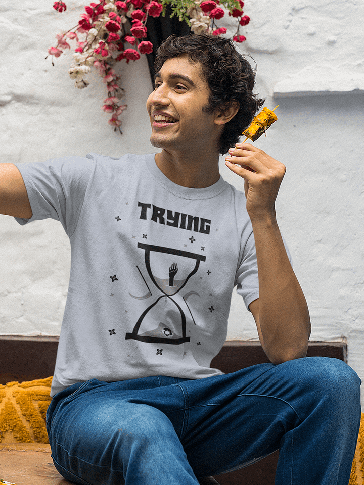 Trying Times supersoft unisex t-shirt product image (1)
