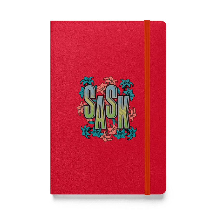 Sask Saskatoon Saskatchewan Floral Hardcover Notebook product image (1)
