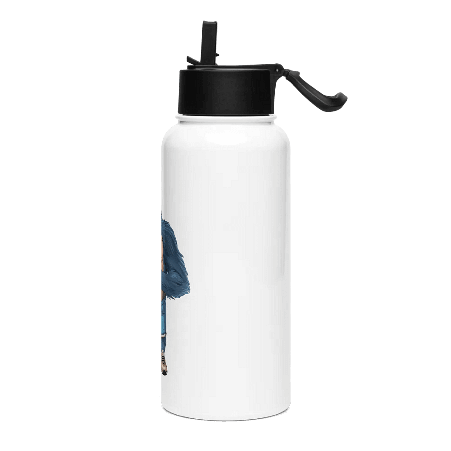 Blue Gorilla Stainless Steel Water Bottle with a Straw Lid product image (3)