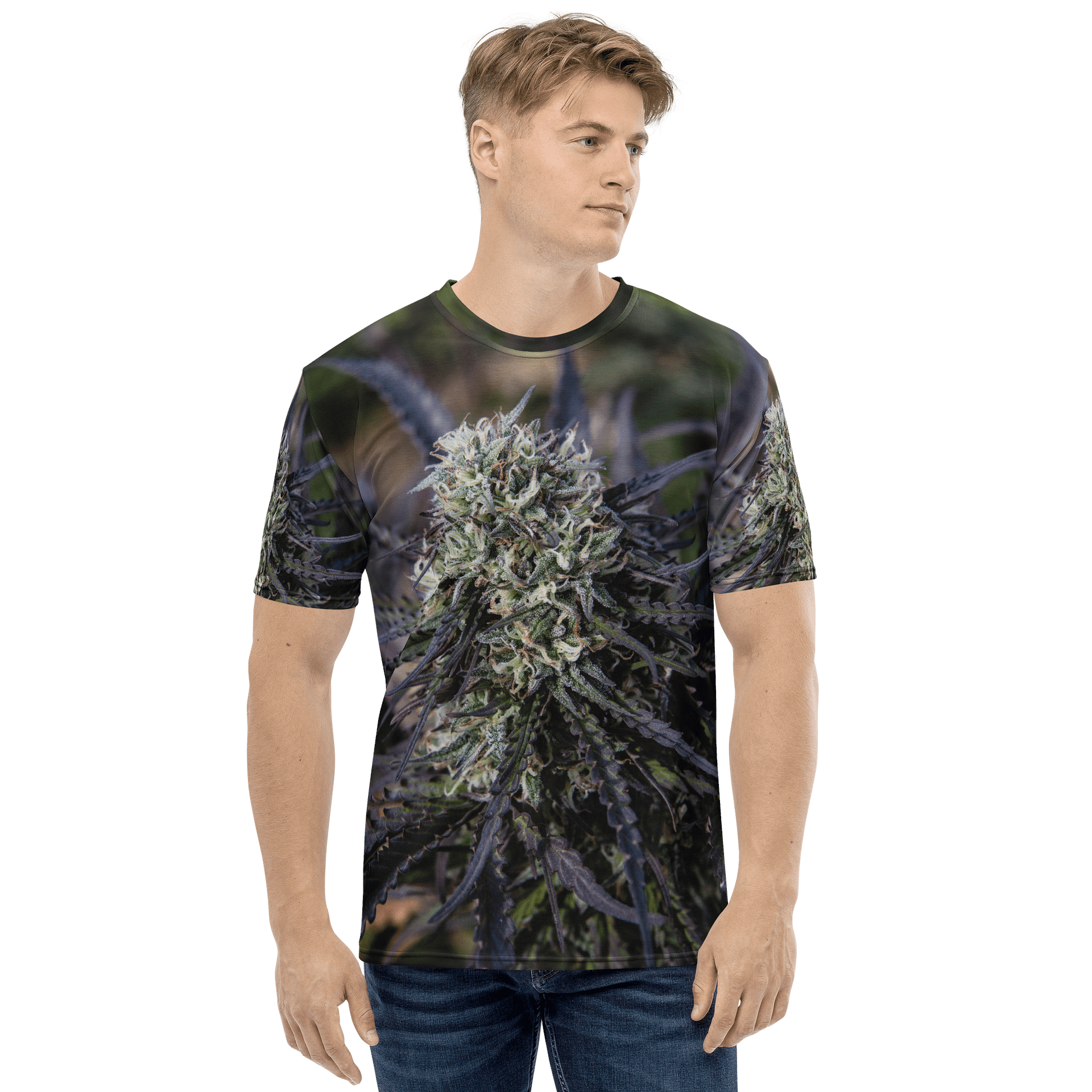 Royal Purple Cultivated Print All Over Crew Neck product image (2)