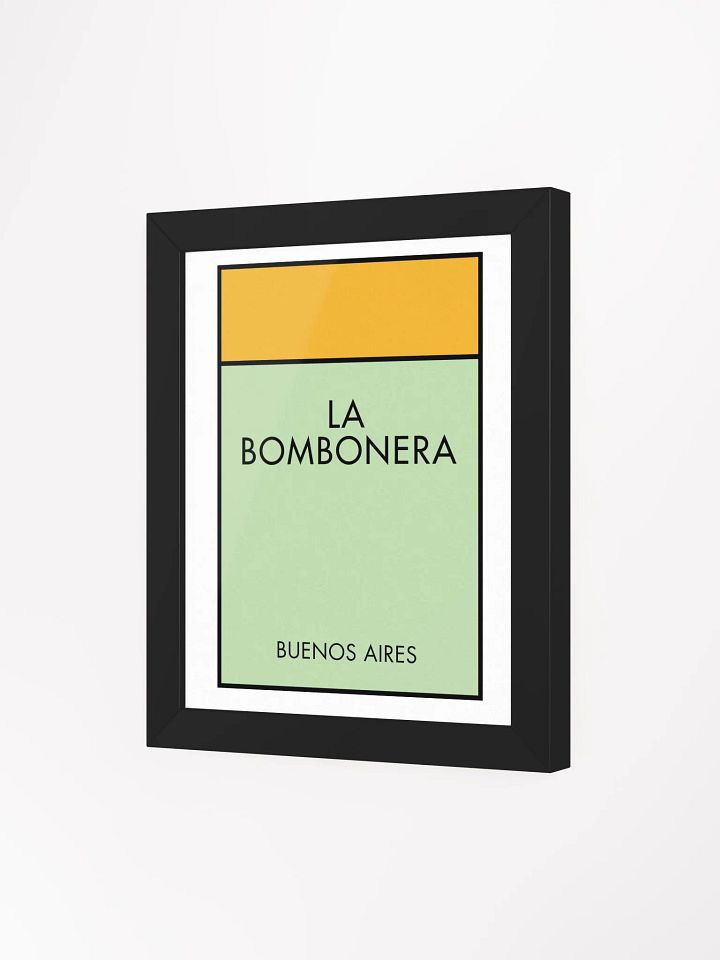 La Bombonera Buenos Aires Monopoly Title Art Framed Print product image (2)