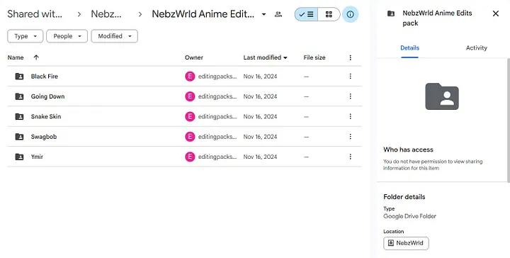 NebzWrld Anime Edits pack product image (2)